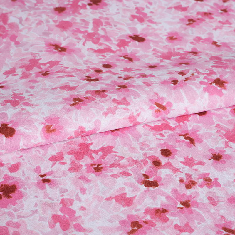 75D/18T 乱雑なミスティフローラルプリント生地