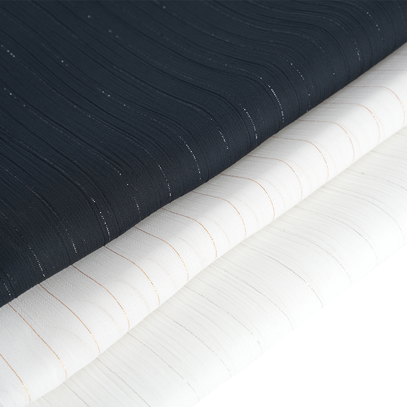 75D シルバー シルク シフォン クレープ