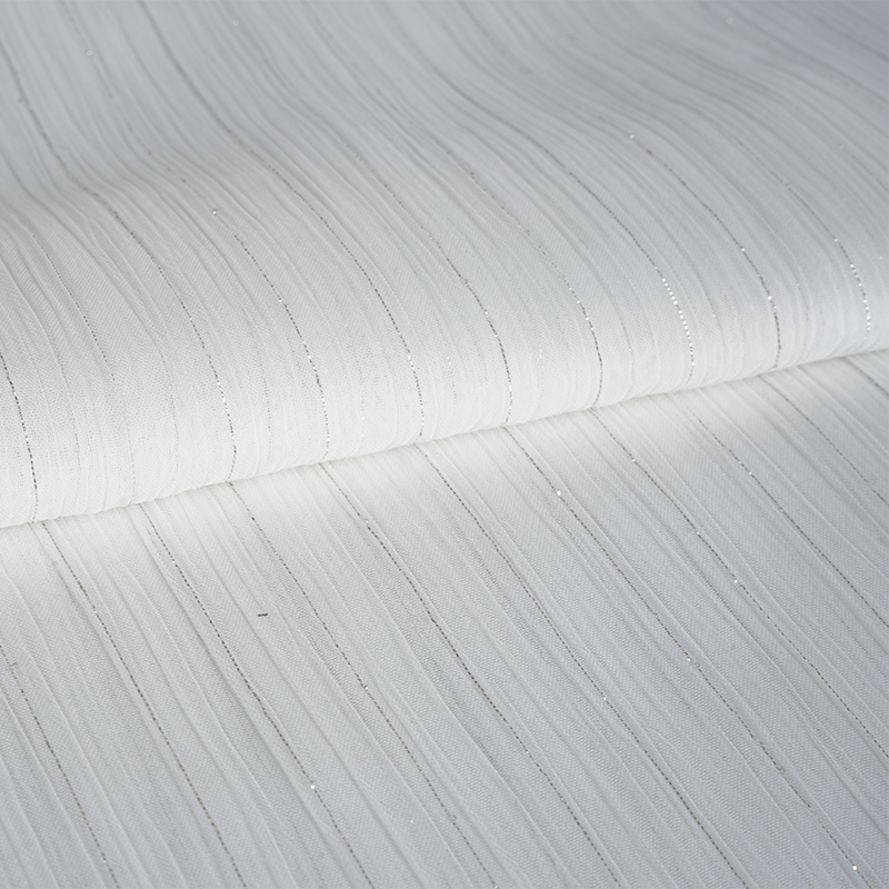 75D シルバー シルク シフォン クレープ