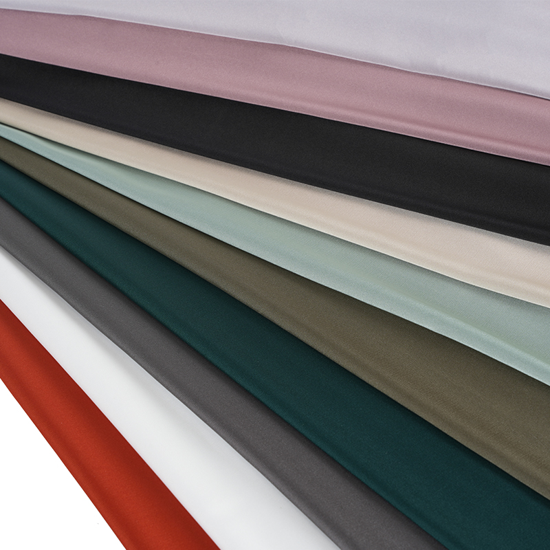 50Dストレッチサテンシフォン染め