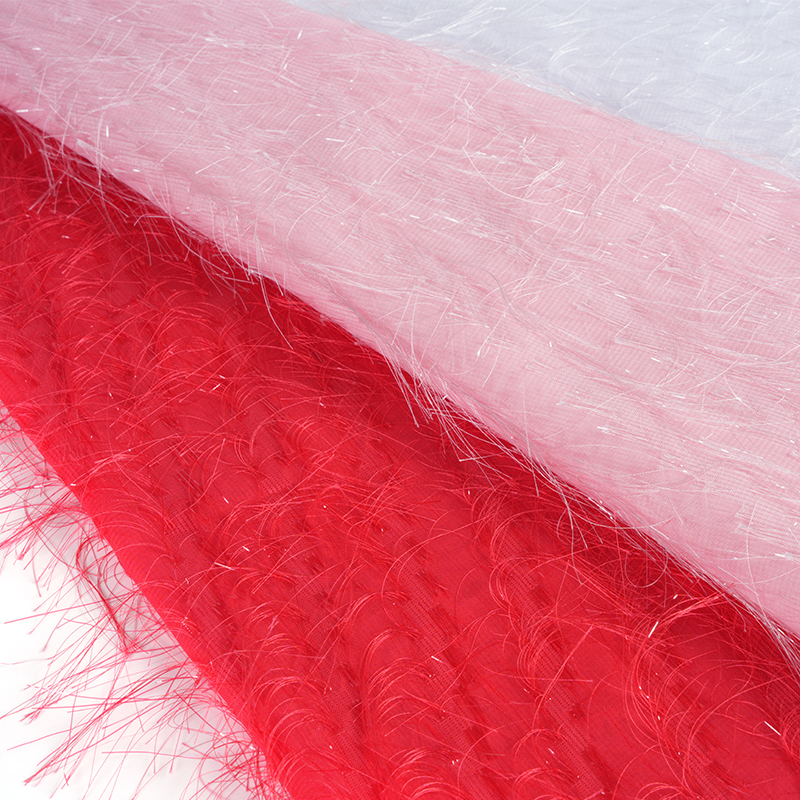 75D スパンコール タッセル カットフラワー ウラギリ生地