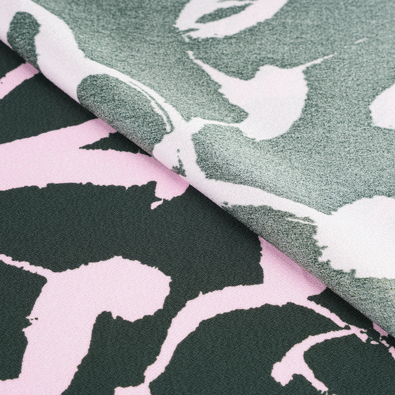 75D * 120D ポリエステルシルクしわアラビアプリント生地