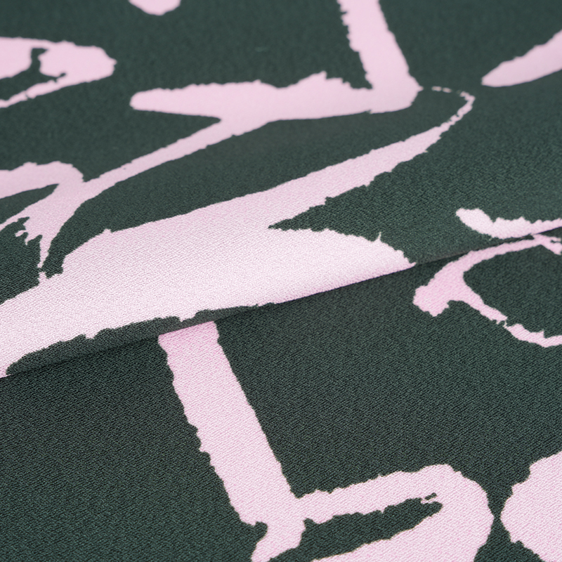 75D * 120D ポリエステルシルクしわアラビアプリント生地