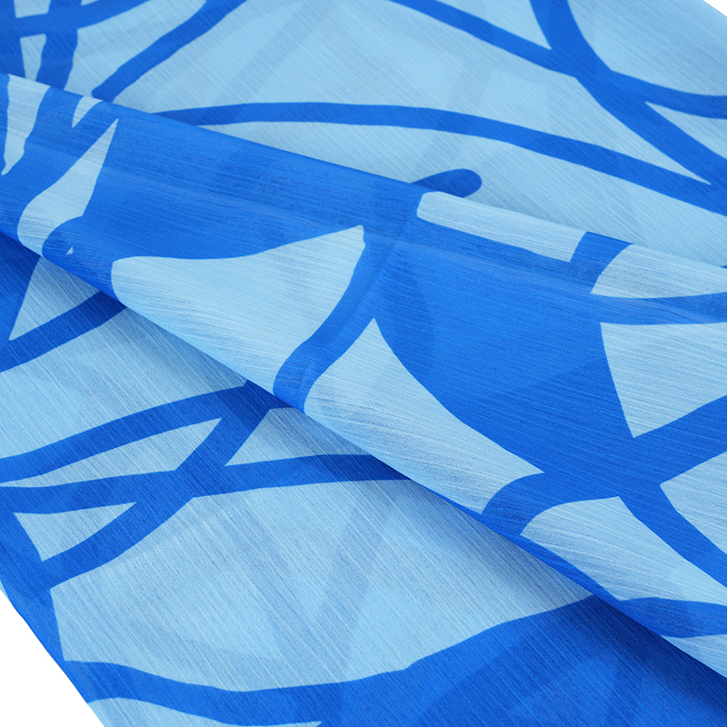 BD2503 75D 夢空間シフォンプリントクレープ生地