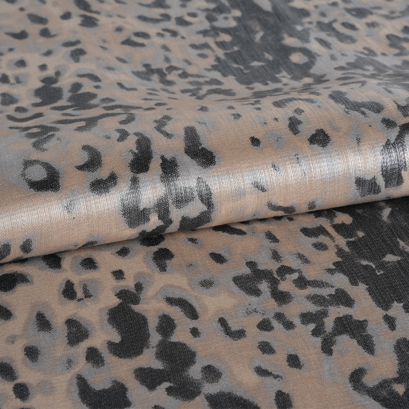 20d * 21s 肥厚ゴールデンコットン小さなヒョウ柄生地