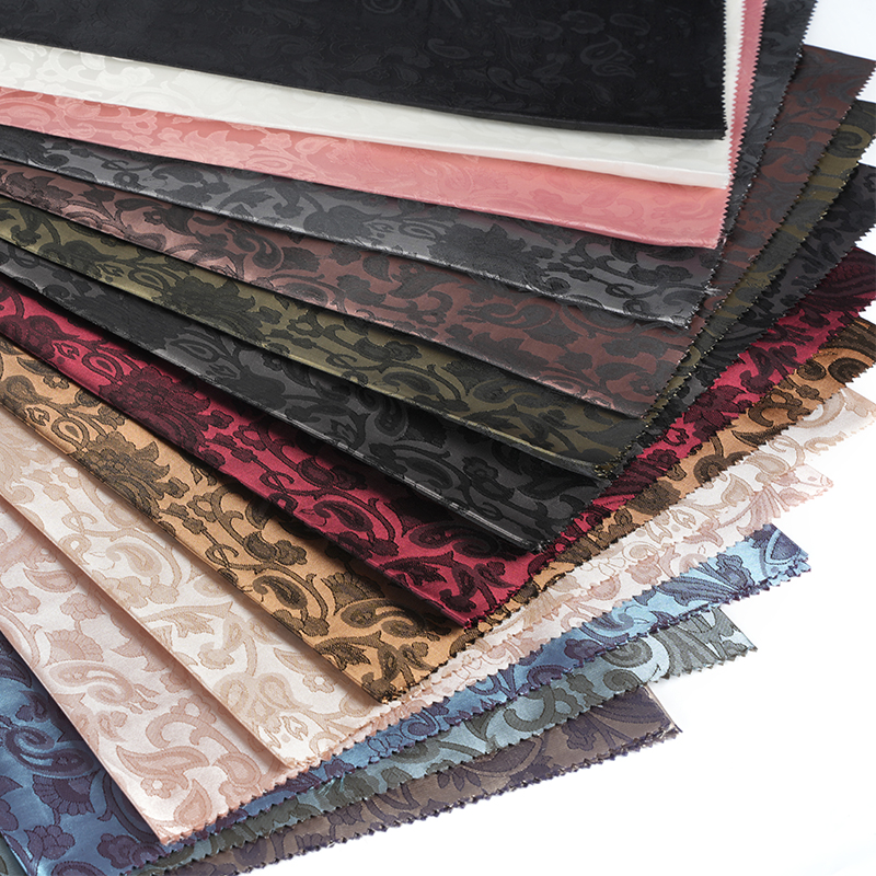 ポリエステルスカラップリュートフラワージャカード