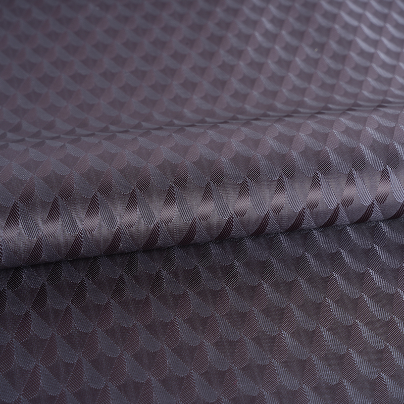 ポリエステルカチオン2色対称ラブジャカード染色