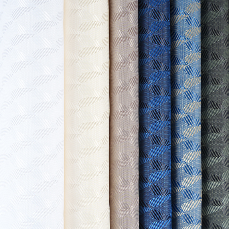 ポリエステルカチオン2色対称ラブジャカード染色