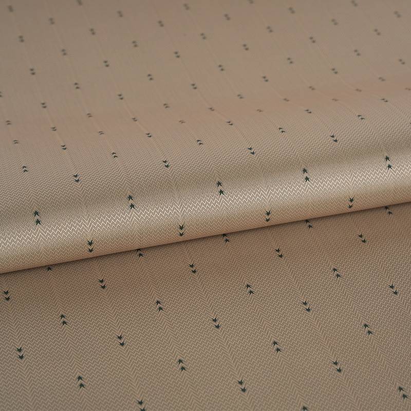 ポリエステル ホワイト フィラメント 波形アロー ストライプ ジャカード