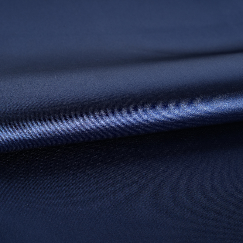 50D * 50D 染色光沢のあるツイストストレッチサテン染色生地