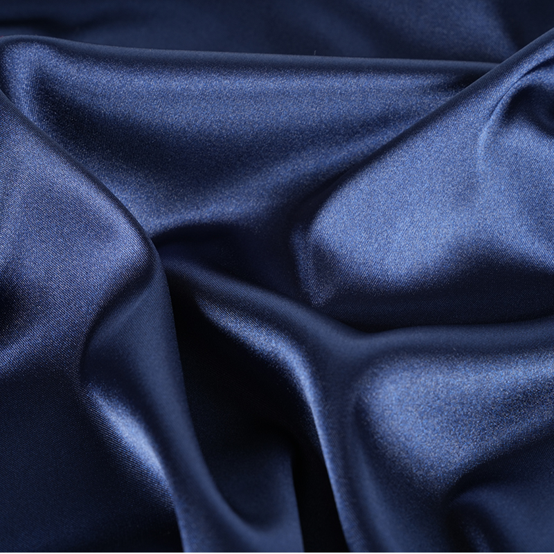 50D * 50D 染色光沢のあるツイストストレッチサテン染色生地