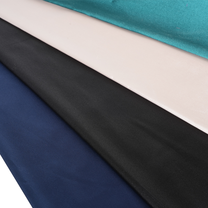 50D * 50D 染色光沢のあるツイストストレッチサテン染色生地