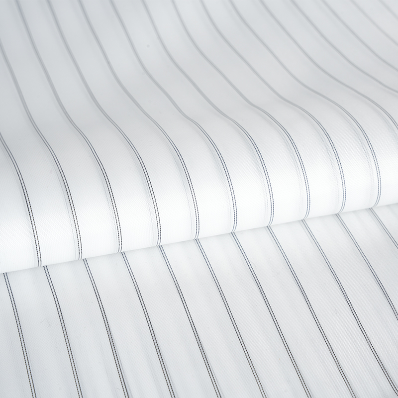 衣服のための古典的なストライプのポリエステル袖裏地シャツ生地