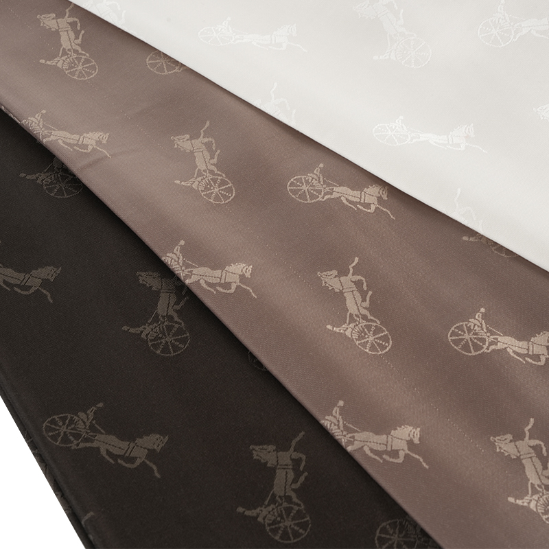 ポリエステル/コットンキャリッジジャカード生地