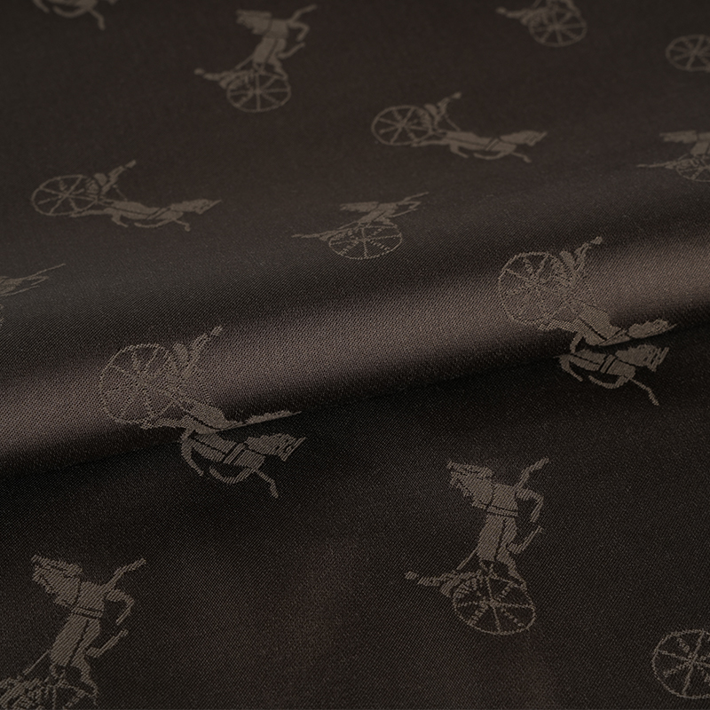 ポリエステル/コットンキャリッジジャカード生地