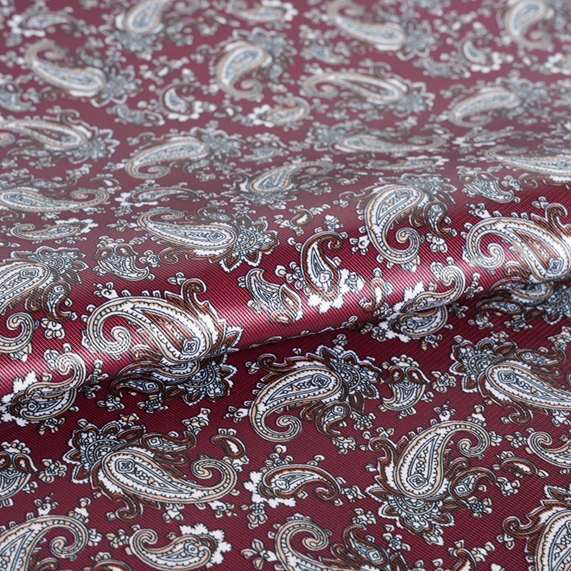 ポリエステル模造レーヨンビワ花プリント生地