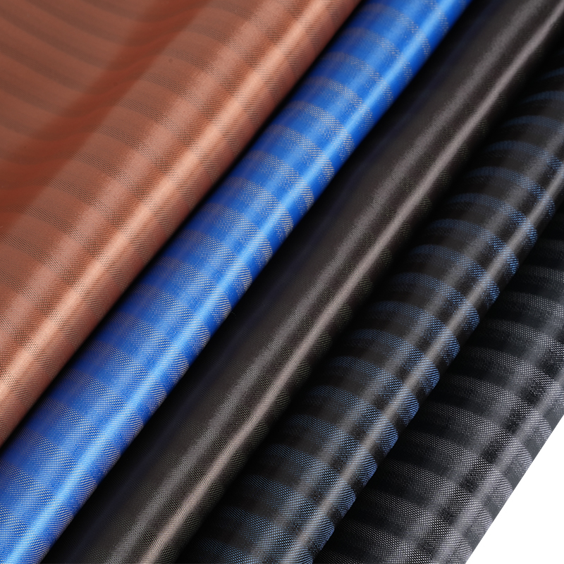 PV サテン隠しストライプ生地