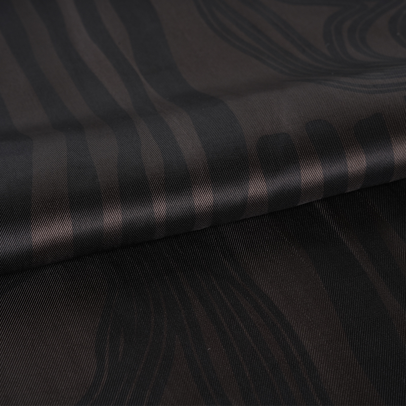 120D レーヨンツイルストライププリント生地